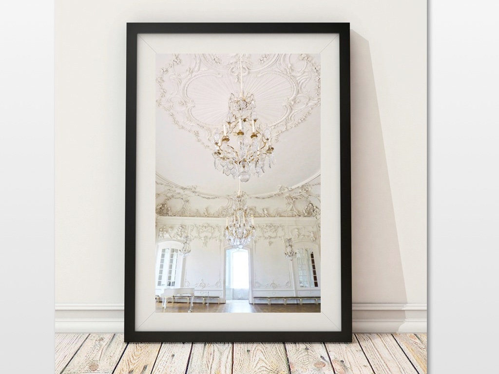 Versailles Chandelier Print: Glam French Chateau Decor (Digital Download)