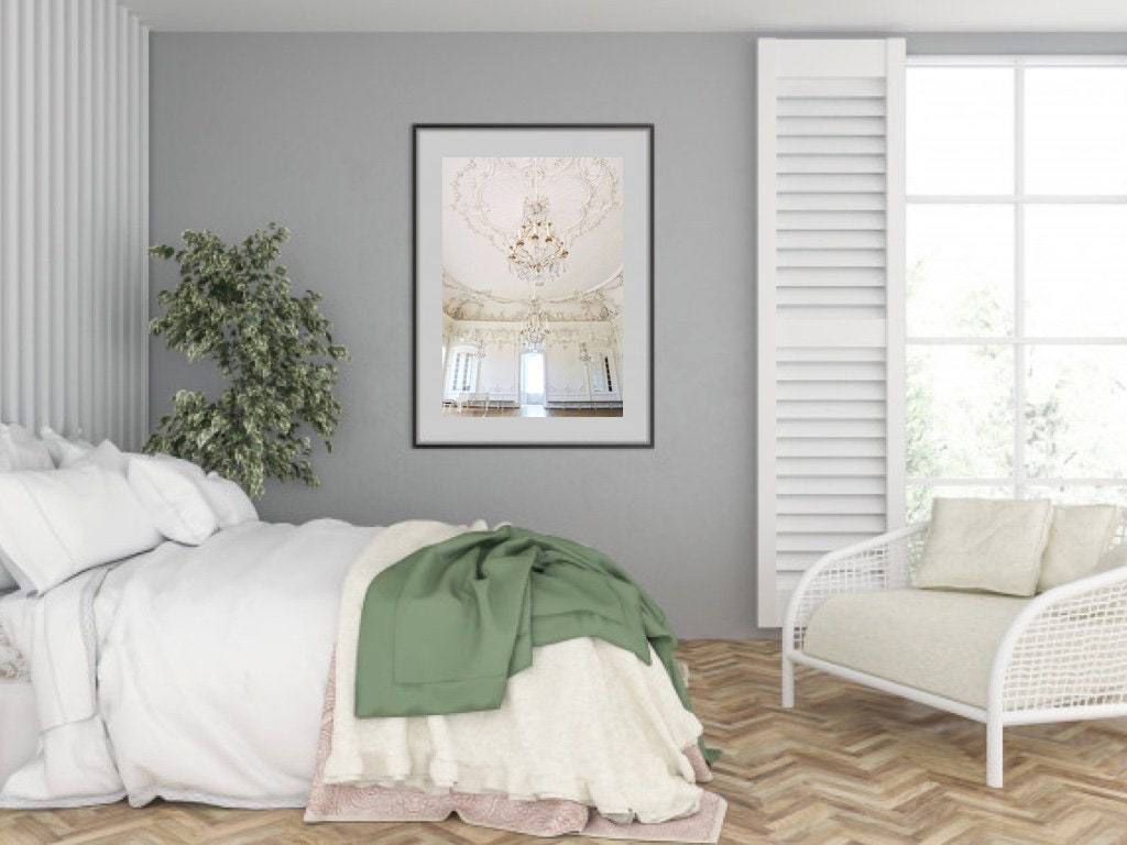 Versailles Chandelier Print: Glam French Chateau Decor (Digital Download)