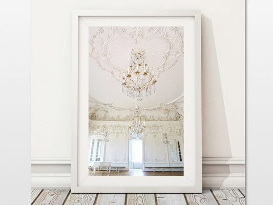 Versailles Chandelier Print: Glam French Chateau Decor (Digital Download)