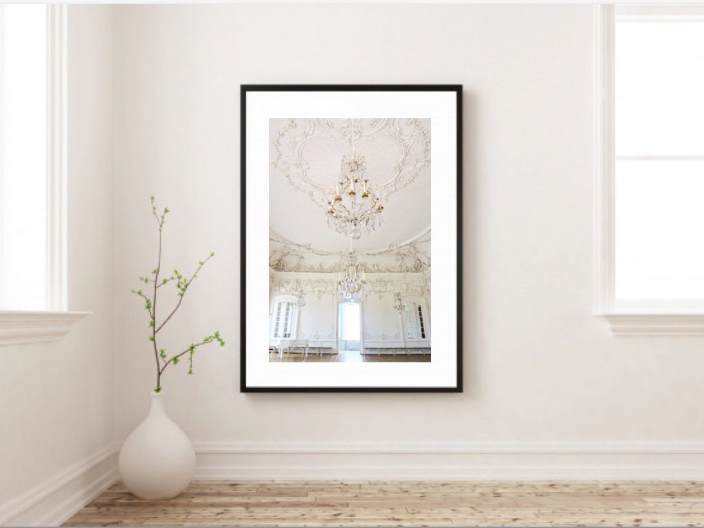 Versailles Chandelier Print: Glam French Chateau Decor (Digital Download)