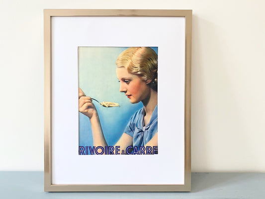 Authentic 1930s French Pasta Ad Poster: Vintage Kitchen Wall Art Decor