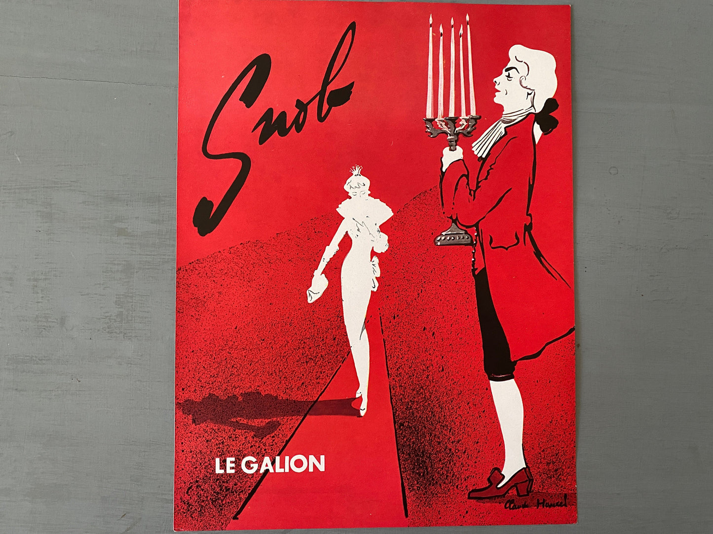 Authentic 1950s  French Galion Perfume Ad Print, Mid Century Modern Parisian Fragrance Wall Art Poster
