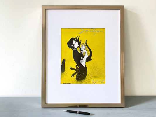 Rare Original 1950s Vintage Le Galion Perfume Ad Print: Mid Century Vogue Magazine Poster