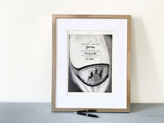 Authentic 1930s Vintage Perrier Ad Print: French Mineral Water Poster (11x15 inches)