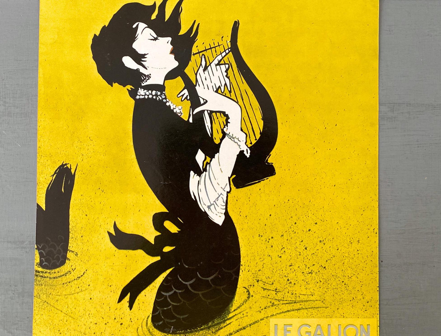 Rare Original 1950s Vintage Le Galion Perfume Ad Print: Mid Century Vogue Magazine Poster