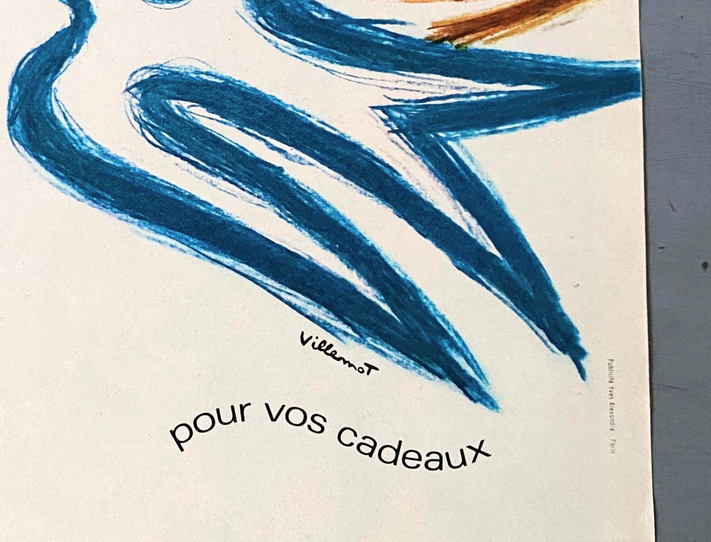 Authentic 1950s Vintage Martell Cognac Advertisement Print, Mid Century Modern Home Bar Wall Art Poster