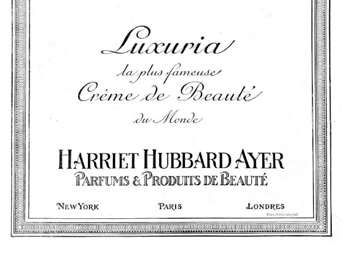 1930s Authentic French Vintage Cream Ad Wall Art Print, Art Nouveau Poster for Retro Bathroom or Glam Room