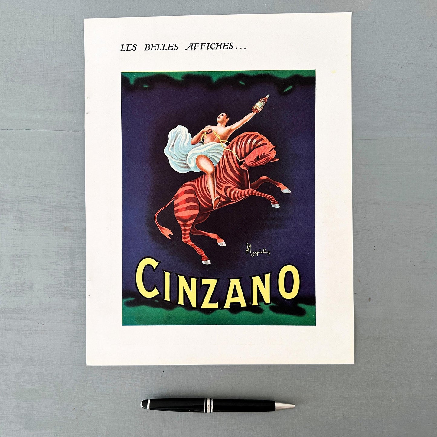 Authentic 1950S Vintage Cinzano Ad Poster: Mid-Century Modern Vermouth Bar Art Print