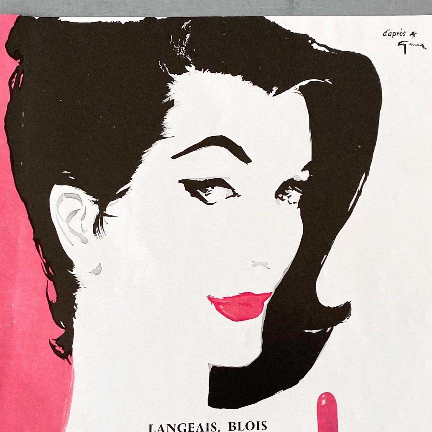 Rene Gruau Vogue Print: Vintage Payot Lipstick Ad - Paris Glamour