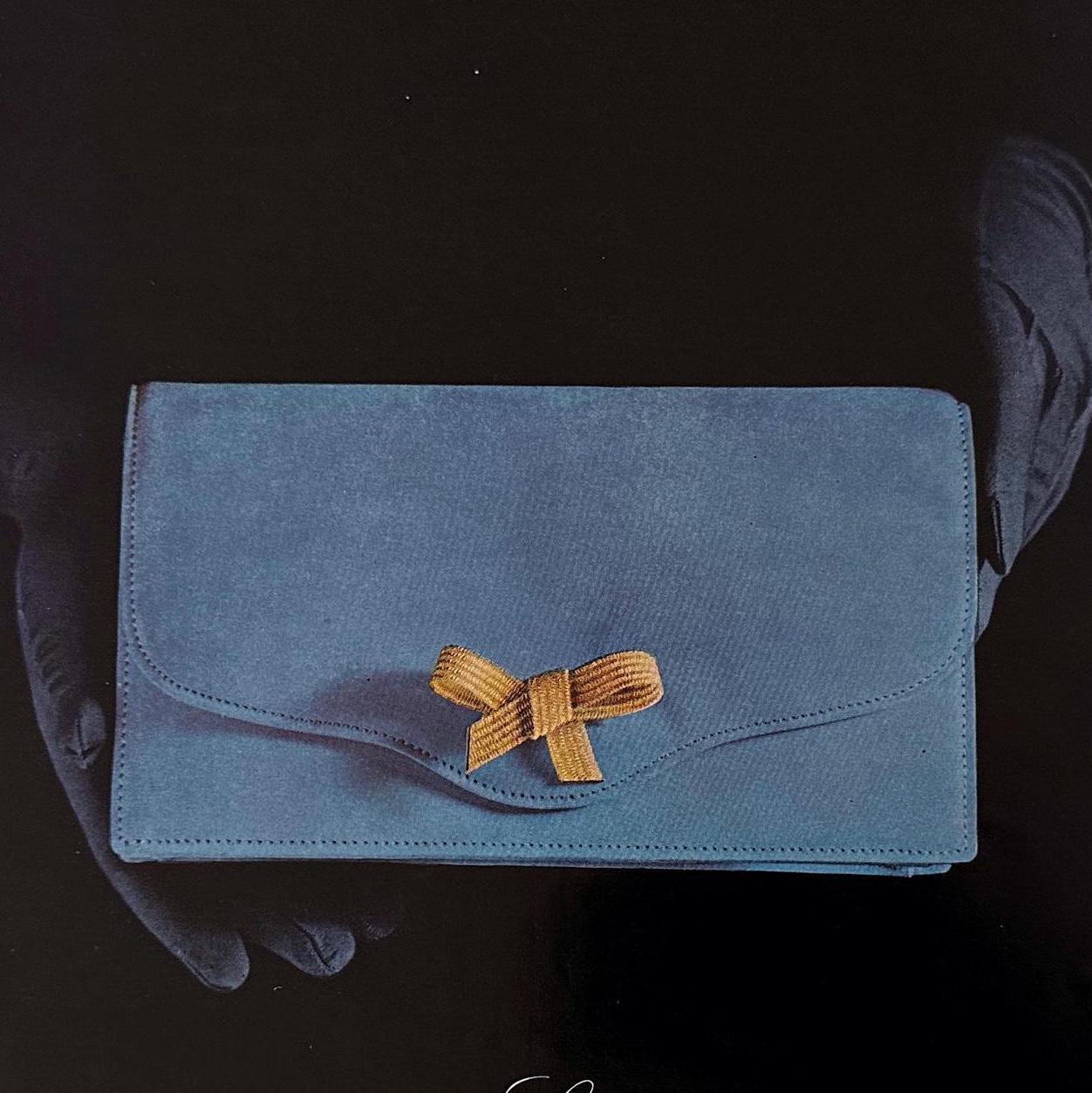 Authentic 1960s French Vintage Hermes Advertisement Poster, Luxury Bag Fashion Print