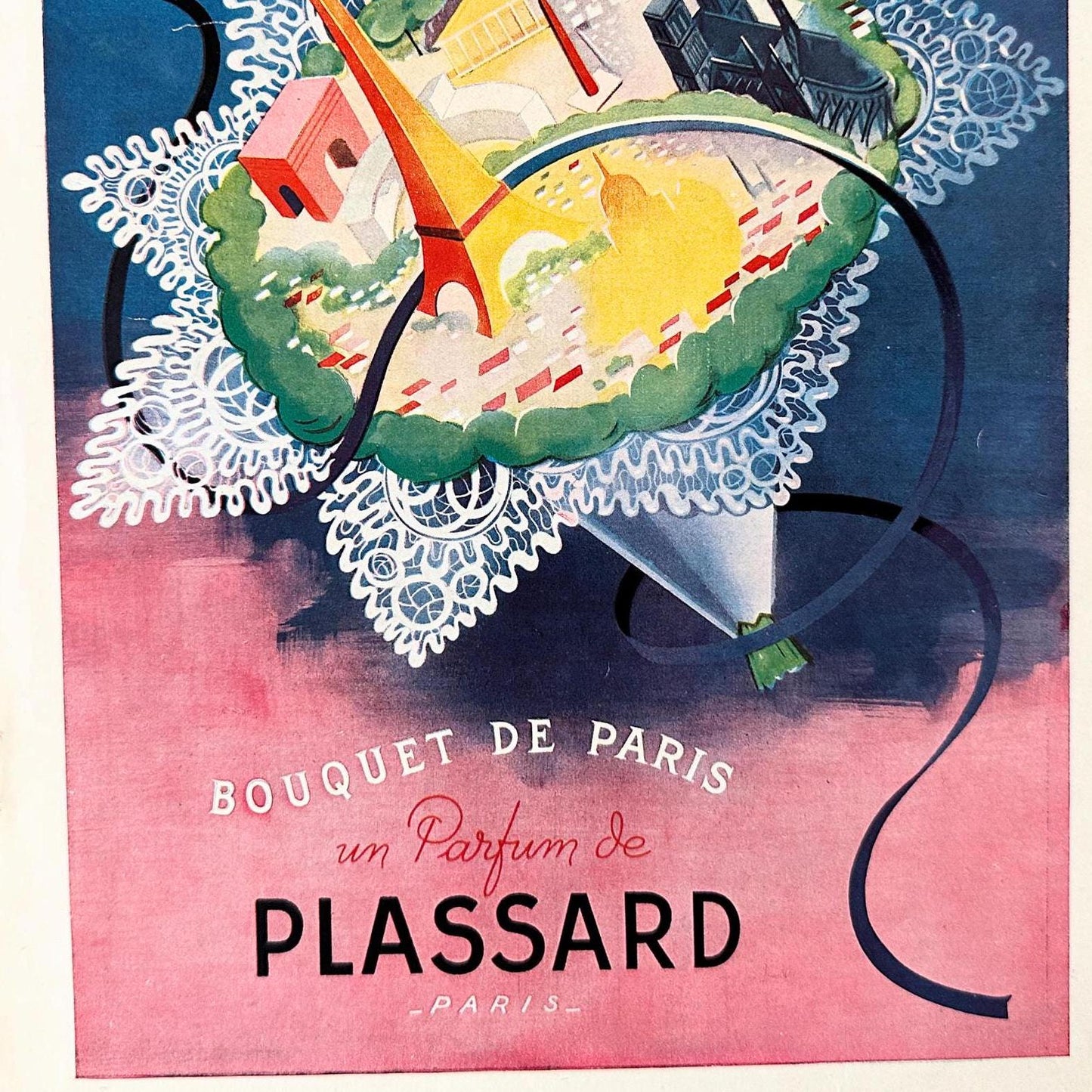 Vintage French Perfume Print: Mid-Century Modern Paris Wall Art