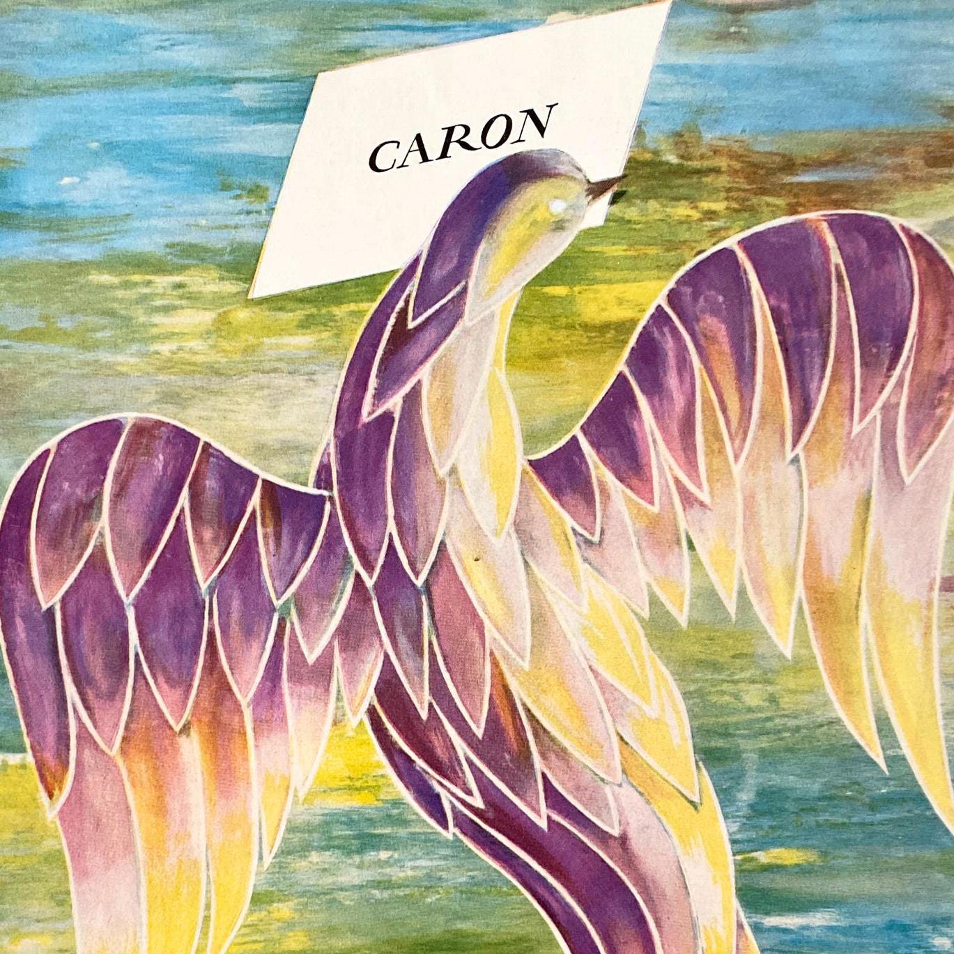 Vintage Caron Perfume Print: 1943-1955 French Advertisement, Ready to Frame