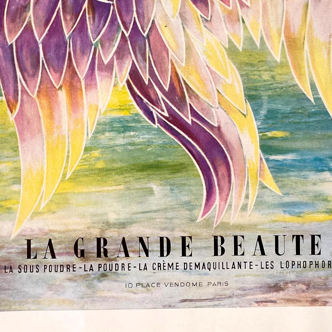 Vintage Caron Perfume Print: 1943-1955 French Advertisement, Ready to Frame