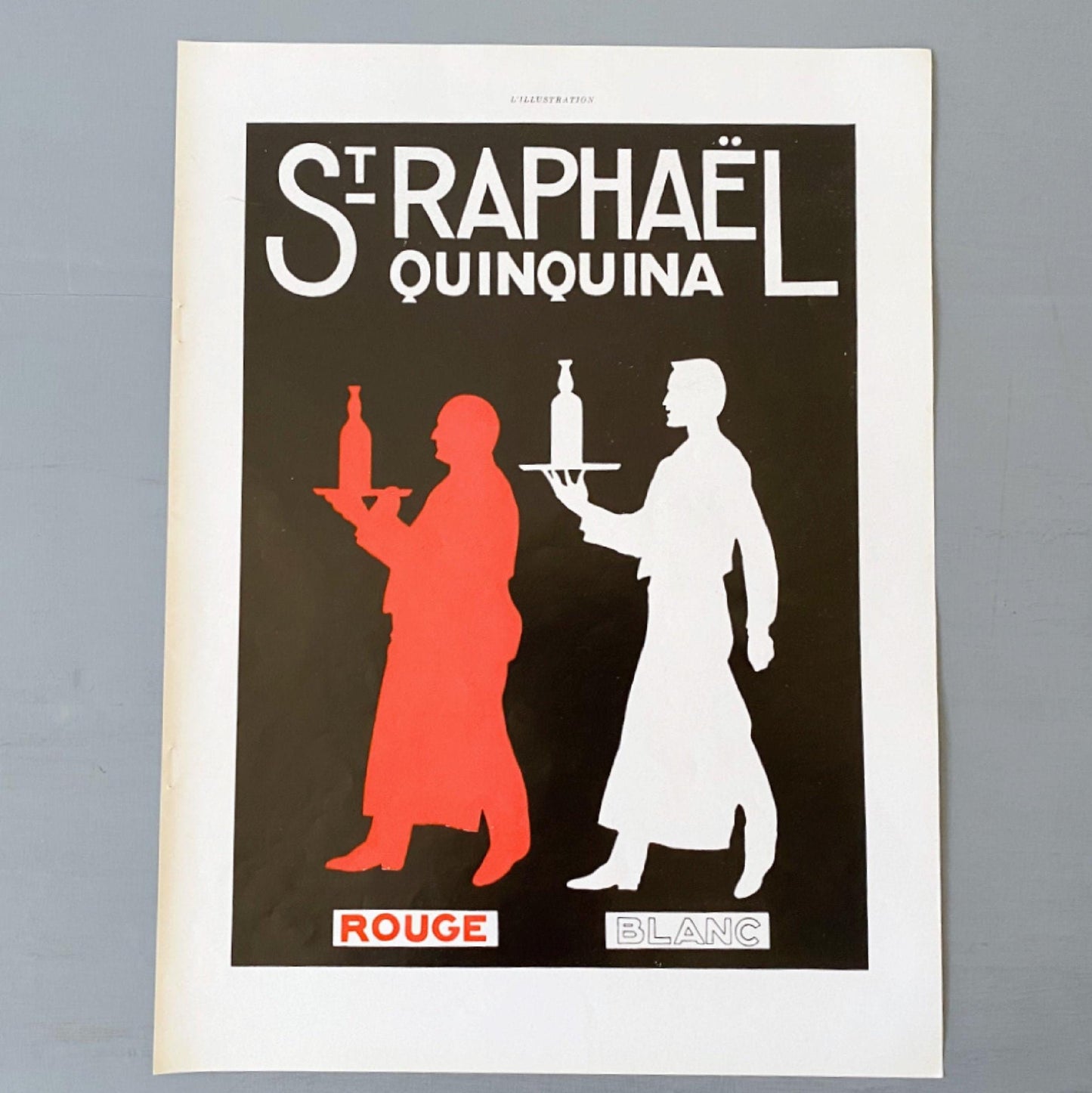 Vintage St Raphael Aperitif Poster: Rare French Alcohol Advertising Print