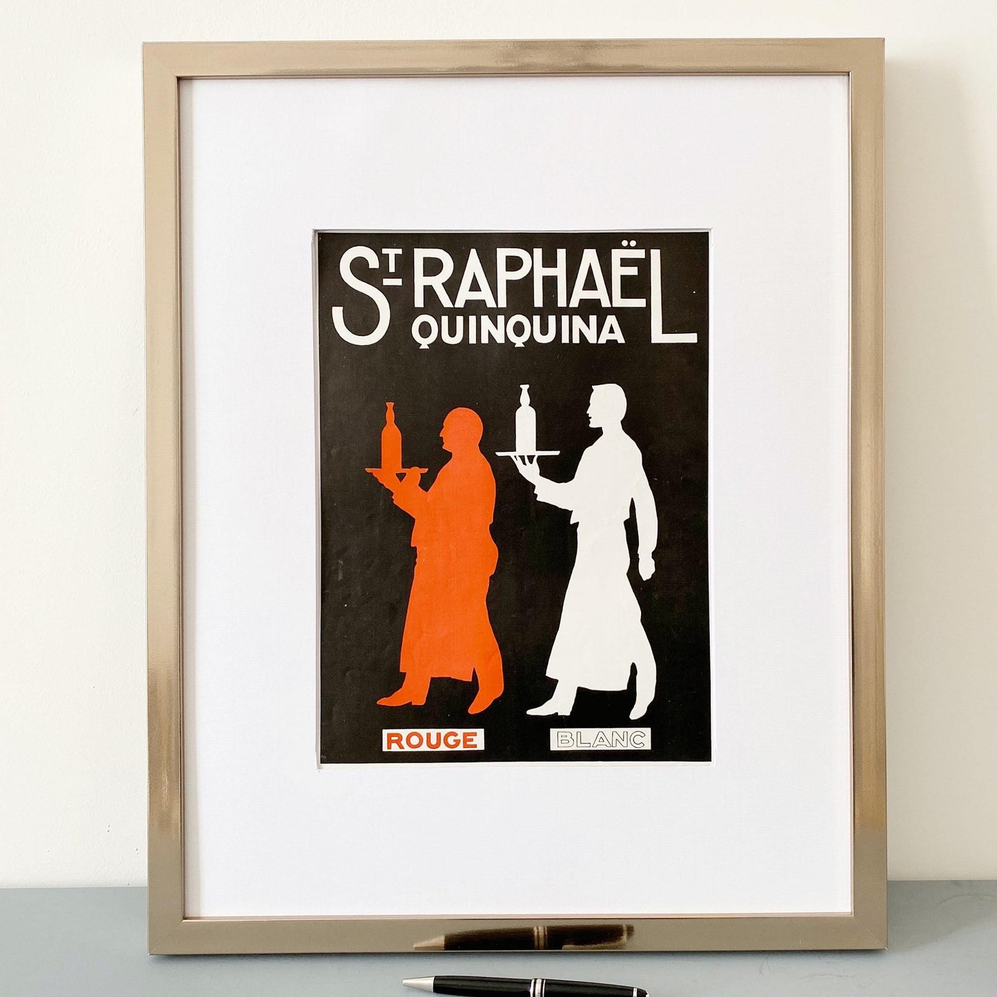 Vintage St Raphael Aperitif Poster: Rare French Alcohol Advertising Print