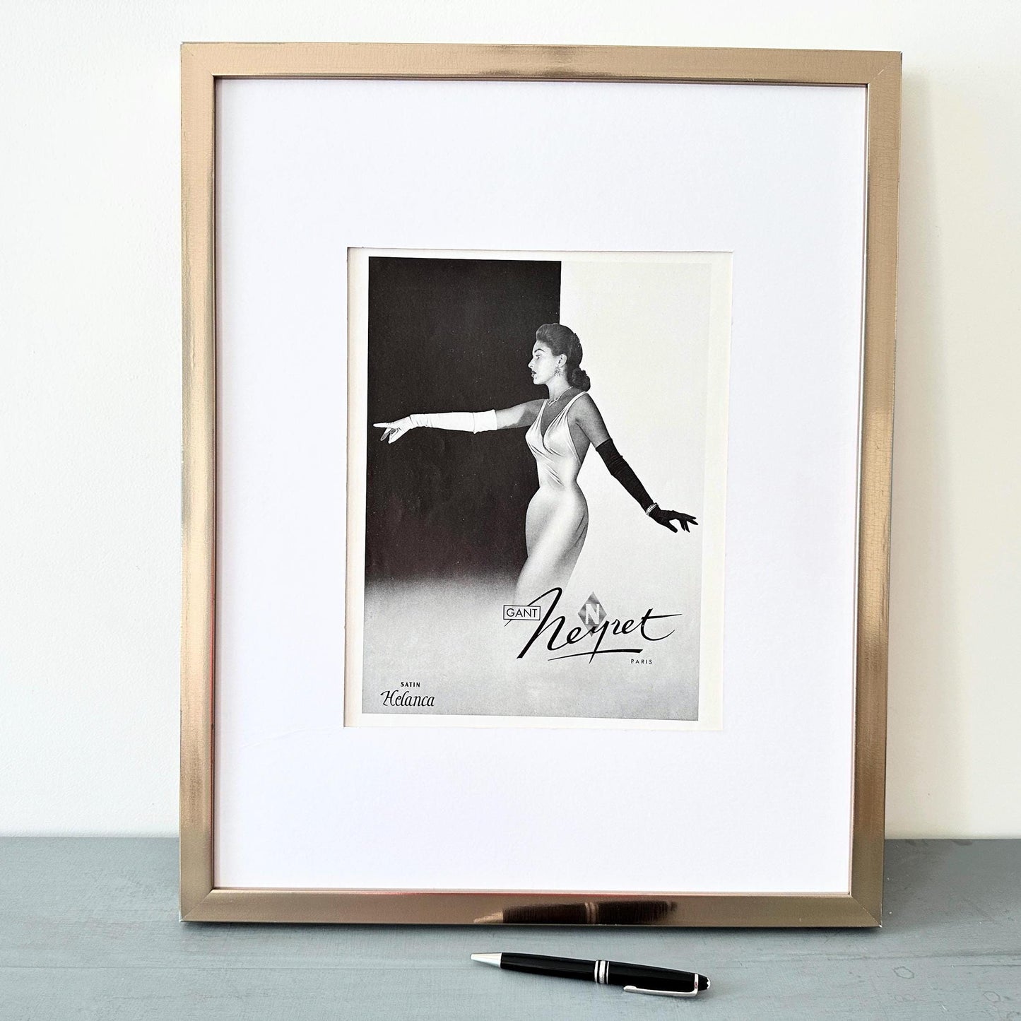 Vintage French Haute Couture Ad Poster: Belle Epoque Fashion Wall Art