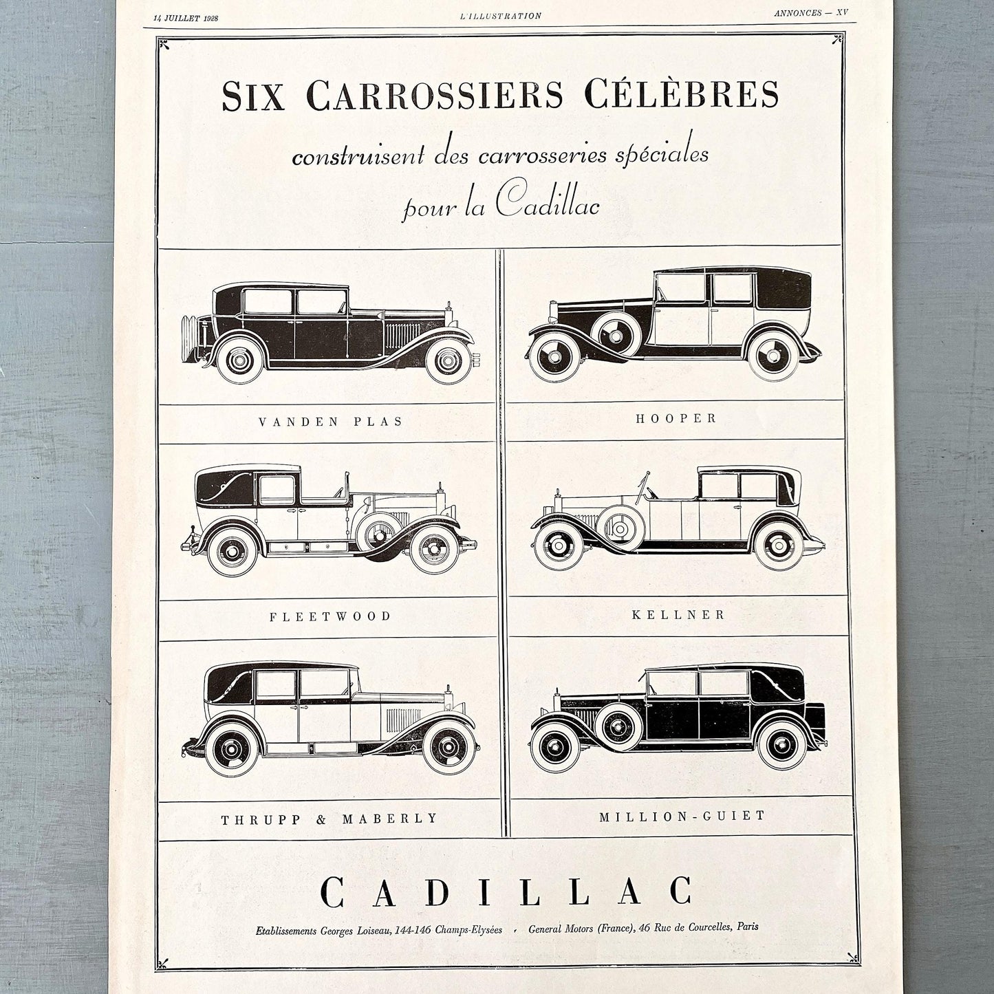 Vintage Cadillac Car Poster: Supercar Garage Wall Art Print