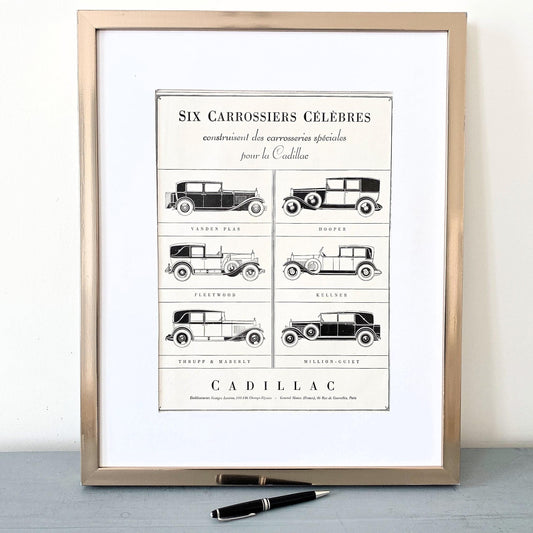 Vintage Cadillac Car Poster: Supercar Garage Wall Art Print