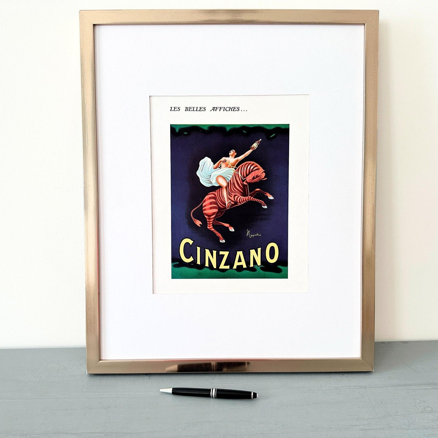 Authentic 1950S Vintage Cinzano Ad Poster: Mid-Century Modern Vermouth Bar Art Print