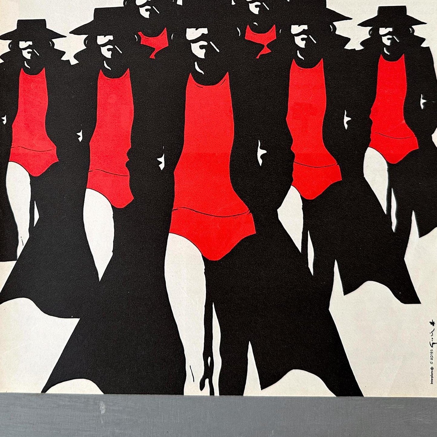 Rene Gruau Vintage Fashion Print: French Mid-Century Modern Wall Art