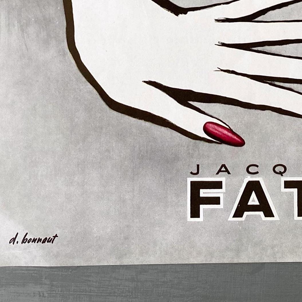 Vintage Fath Nails Vogue Print: French Cosmetic Advertisement