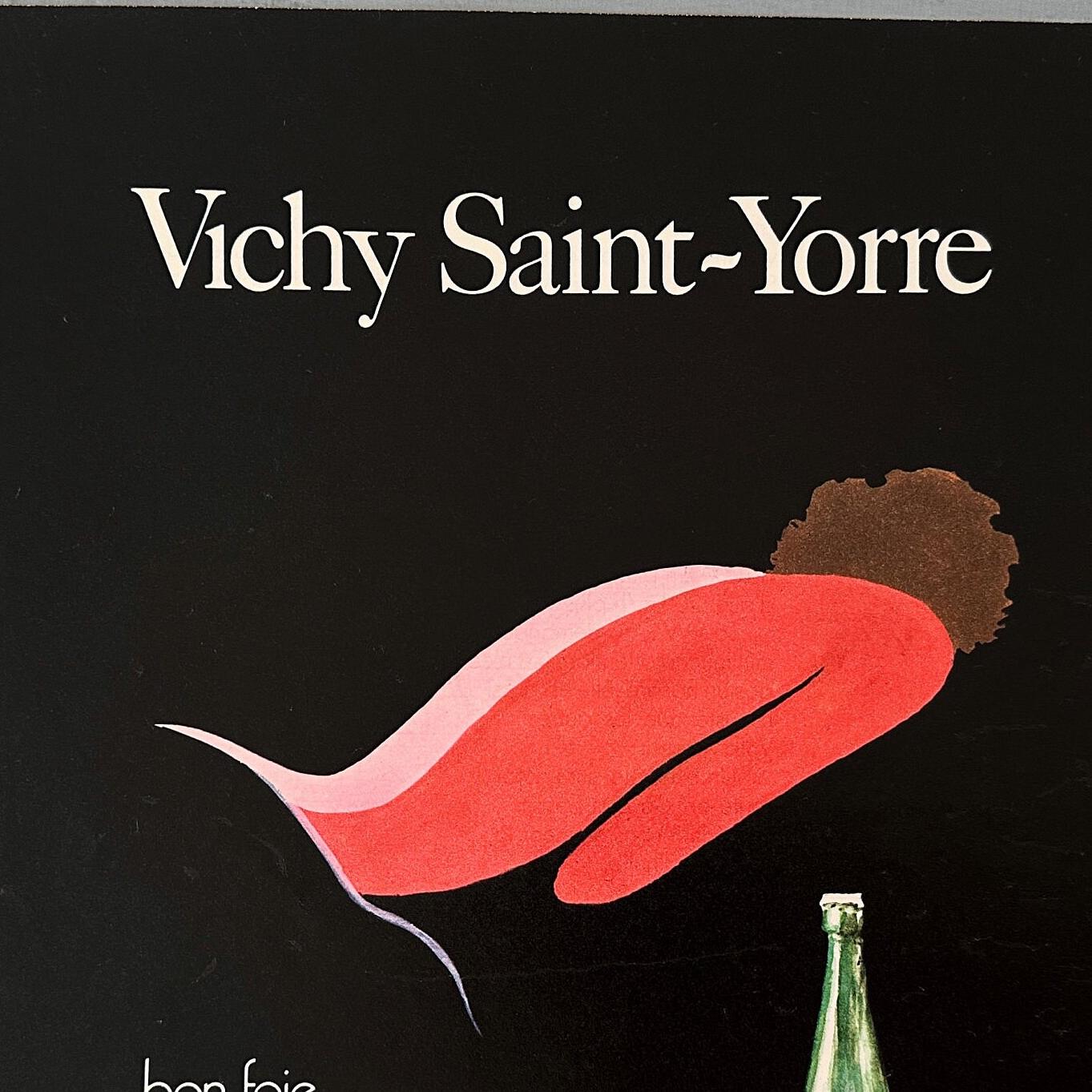 Vintage Vichy Mineral Water Poster: Bernard Villemot French Advertisement