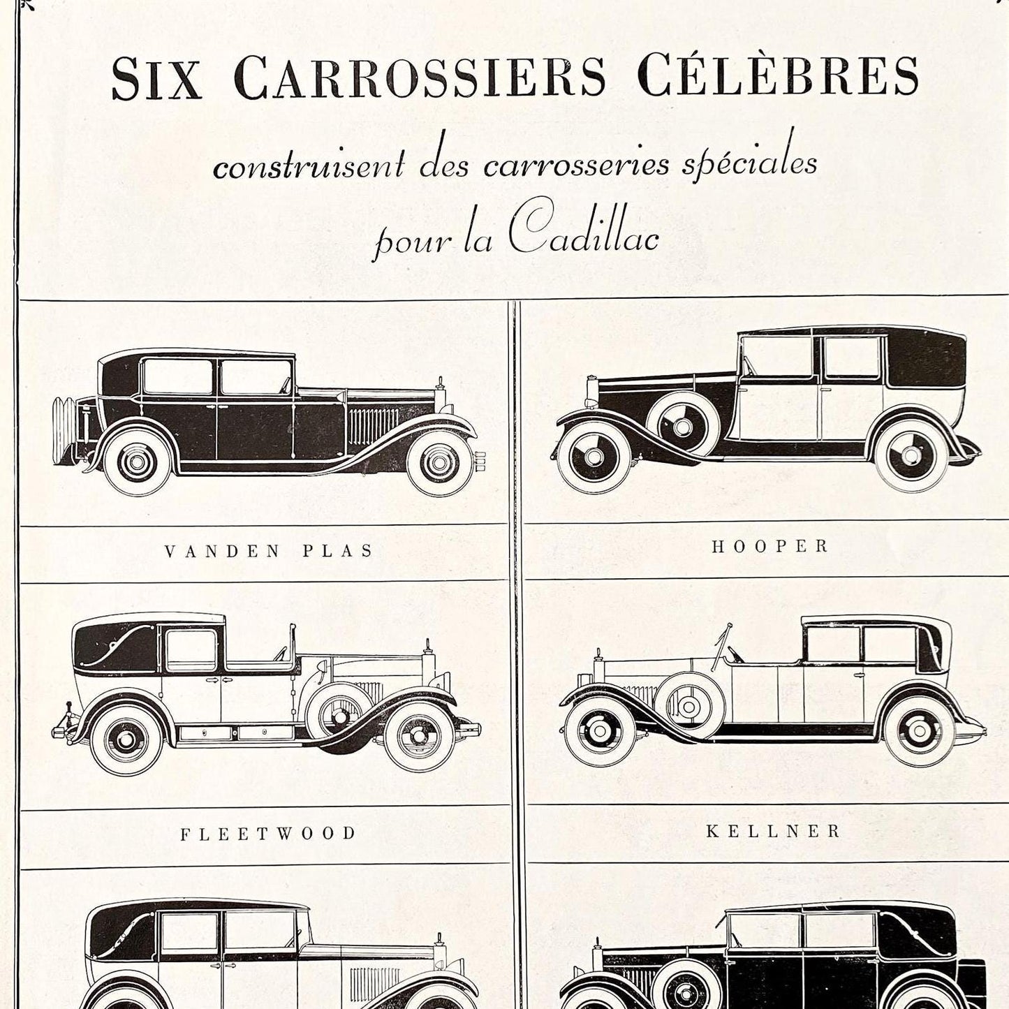 Vintage Cadillac Car Poster: Supercar Garage Wall Art Print