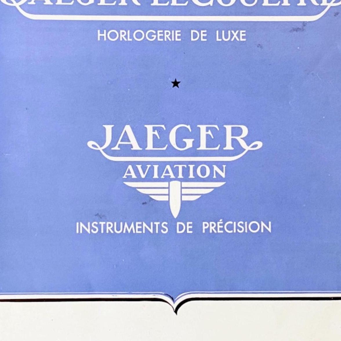 Vintage Jaeger Watch Ad Poster: Rare French Mid-Century Wall Art