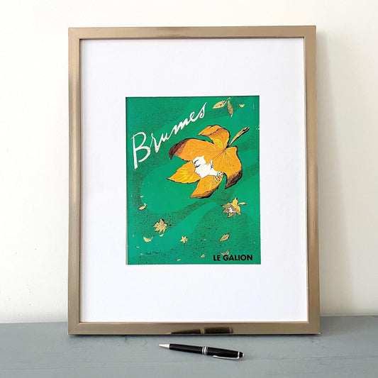 Vintage Le Galion Perfume Ad Print: Claude Maurel, Mid-Century Modern Decor