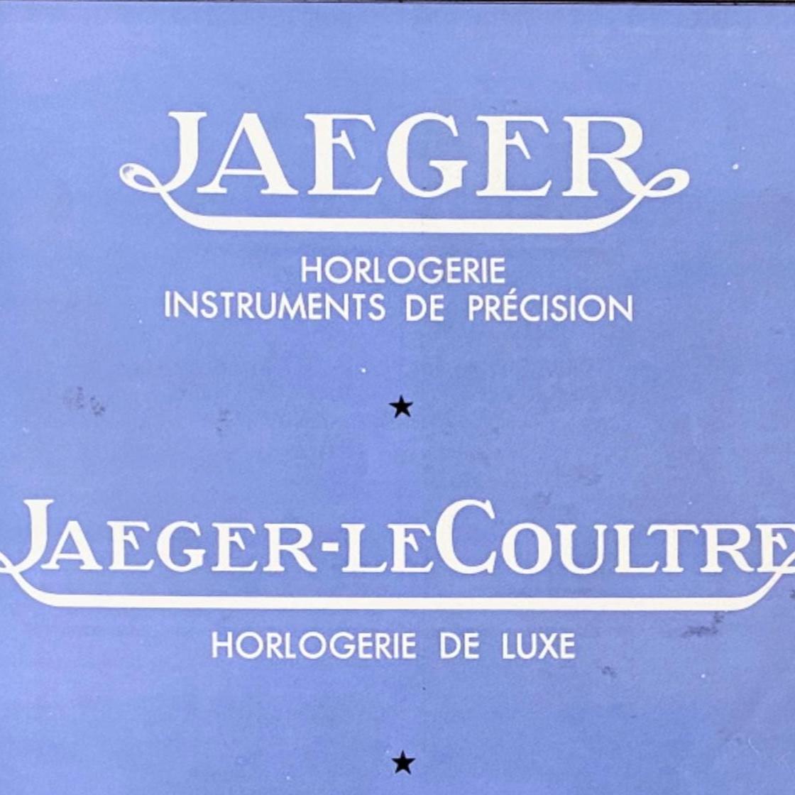Vintage Jaeger Watch Ad Poster: Rare French Mid-Century Wall Art