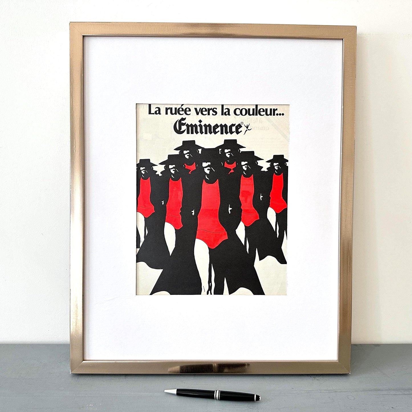 Rene Gruau Vintage Fashion Print: French Mid-Century Modern Wall Art