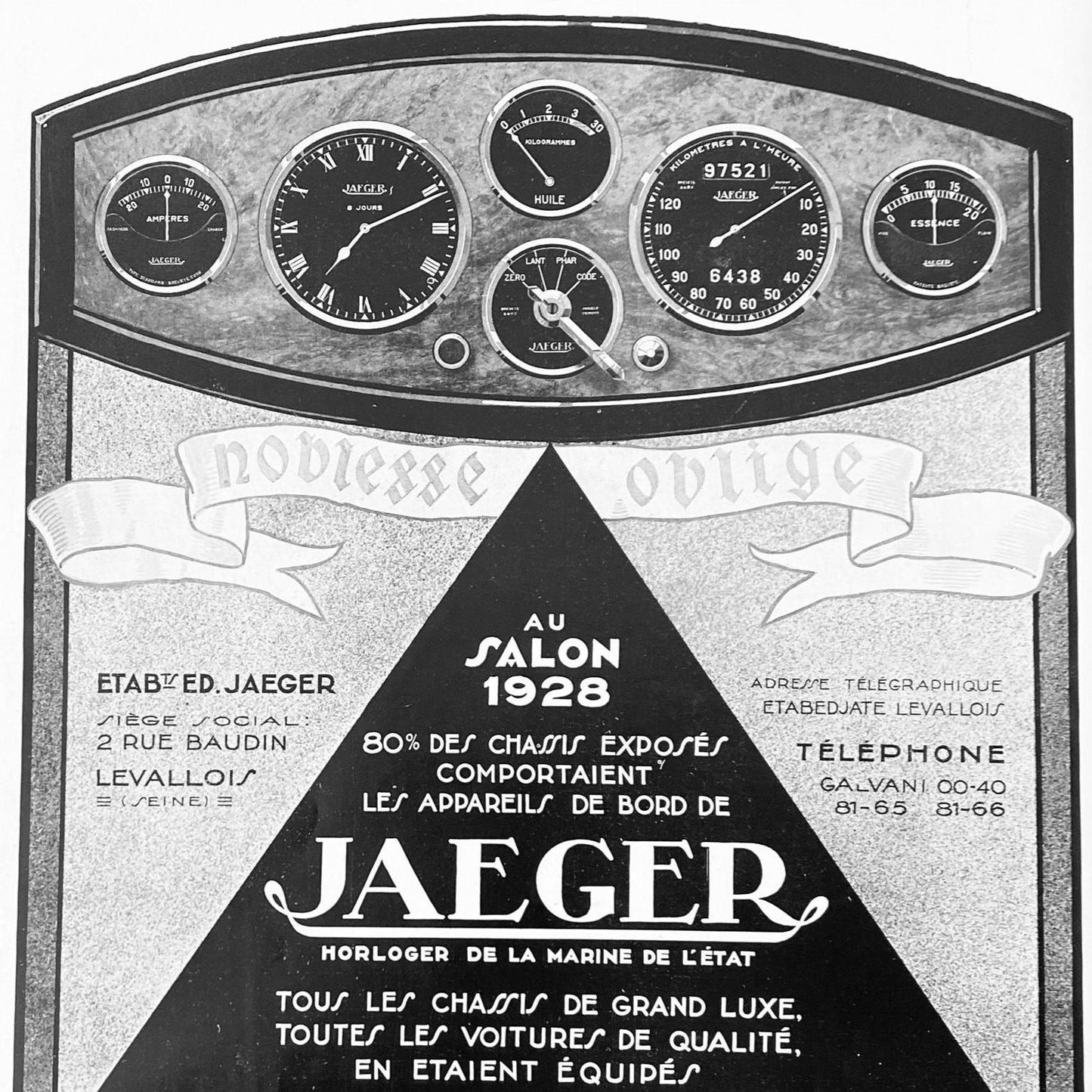 Original 1920s Jaeger Ad Print - Rare Authentic Luxury Brand Poster in Art Deco Style