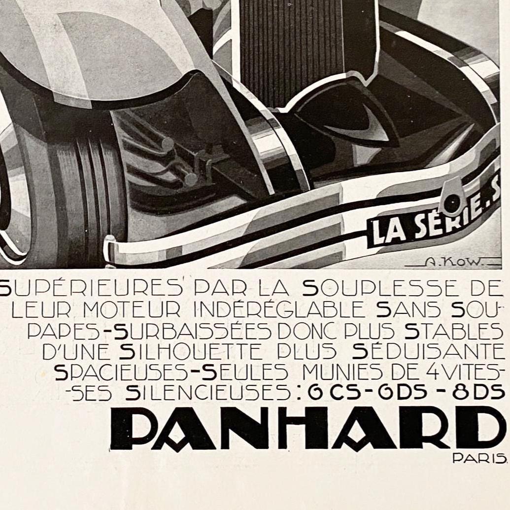 Original 1930s Vintage Classic Car Advertisement Print - Original Poster from French Magazine