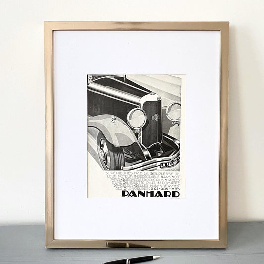Original 1930s Vintage Classic Car Advertisement Print - Original Poster from French Magazine