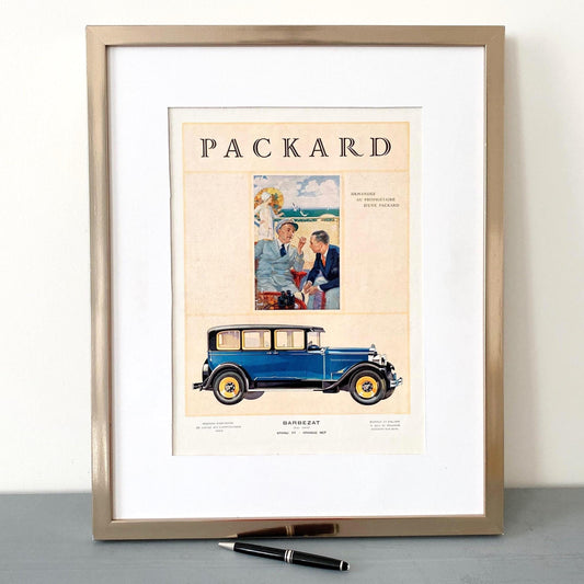 1930s Packard Car Ad Print: Vintage Automobile Wall Art