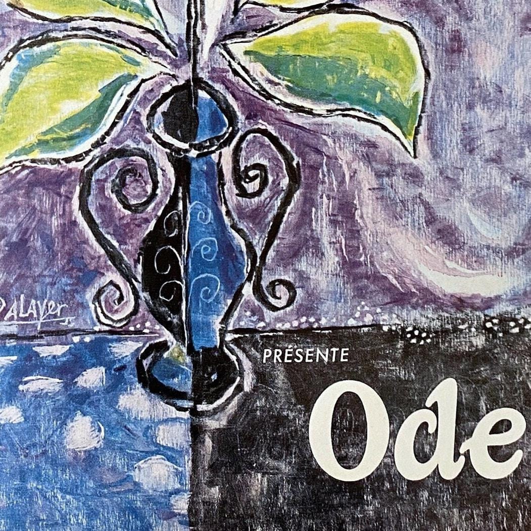 Vintage Guerlain Perfume Ad Print: Vogue Haute Couture Poster