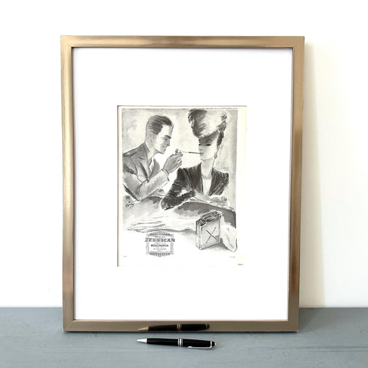 Vintage Boucheron Ad Print: French Retro Magazine Wall Art