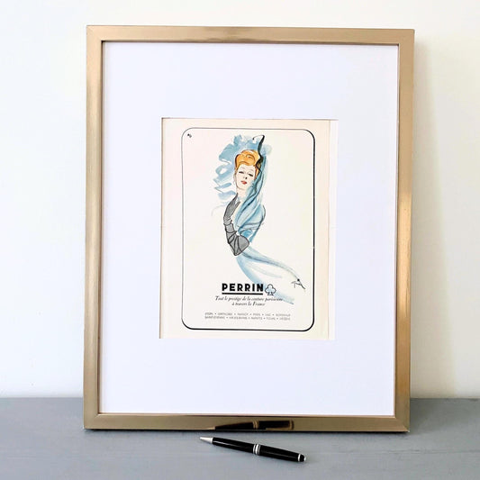 Vintage Rene Gruau Fashion Print: French Haute Couture Ad, Belle Epoque Wall Art