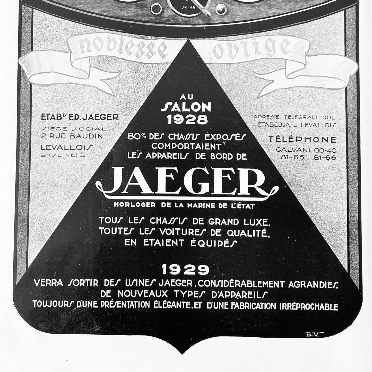 Original 1920s Jaeger Ad Print - Rare Authentic Luxury Brand Poster in Art Deco Style