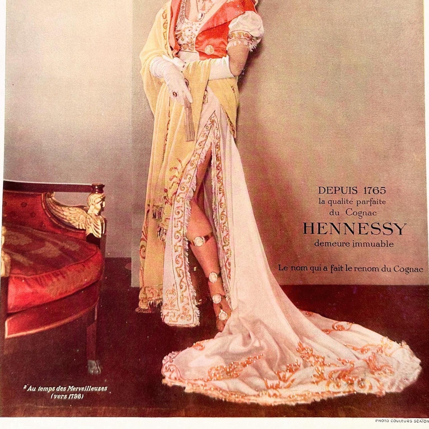 Vintage Hennessy Cognac Ad Print: 1930s French Magazine Advertisement
