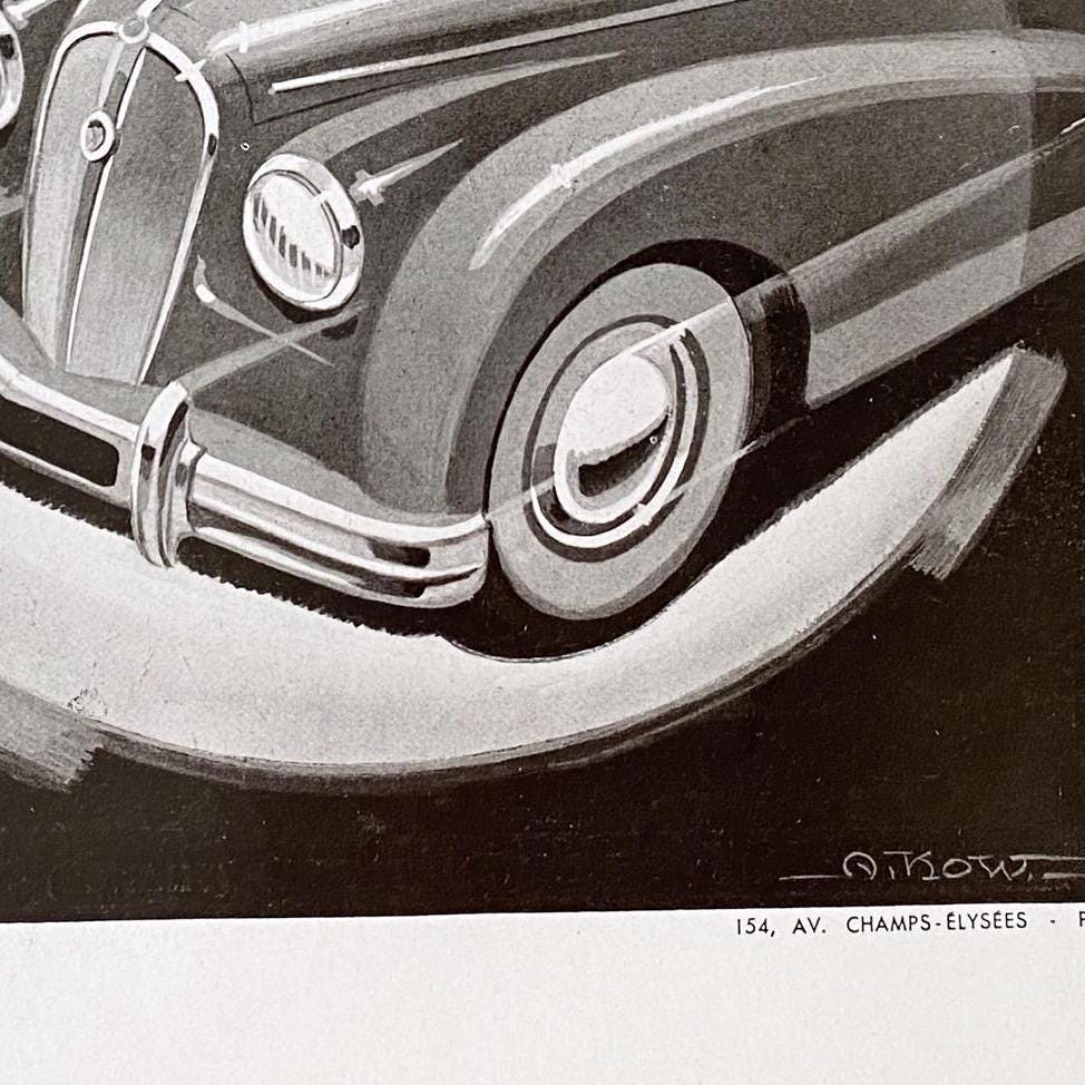 Original 1930s Vintage Classic Car Advertising Print from French Magazine