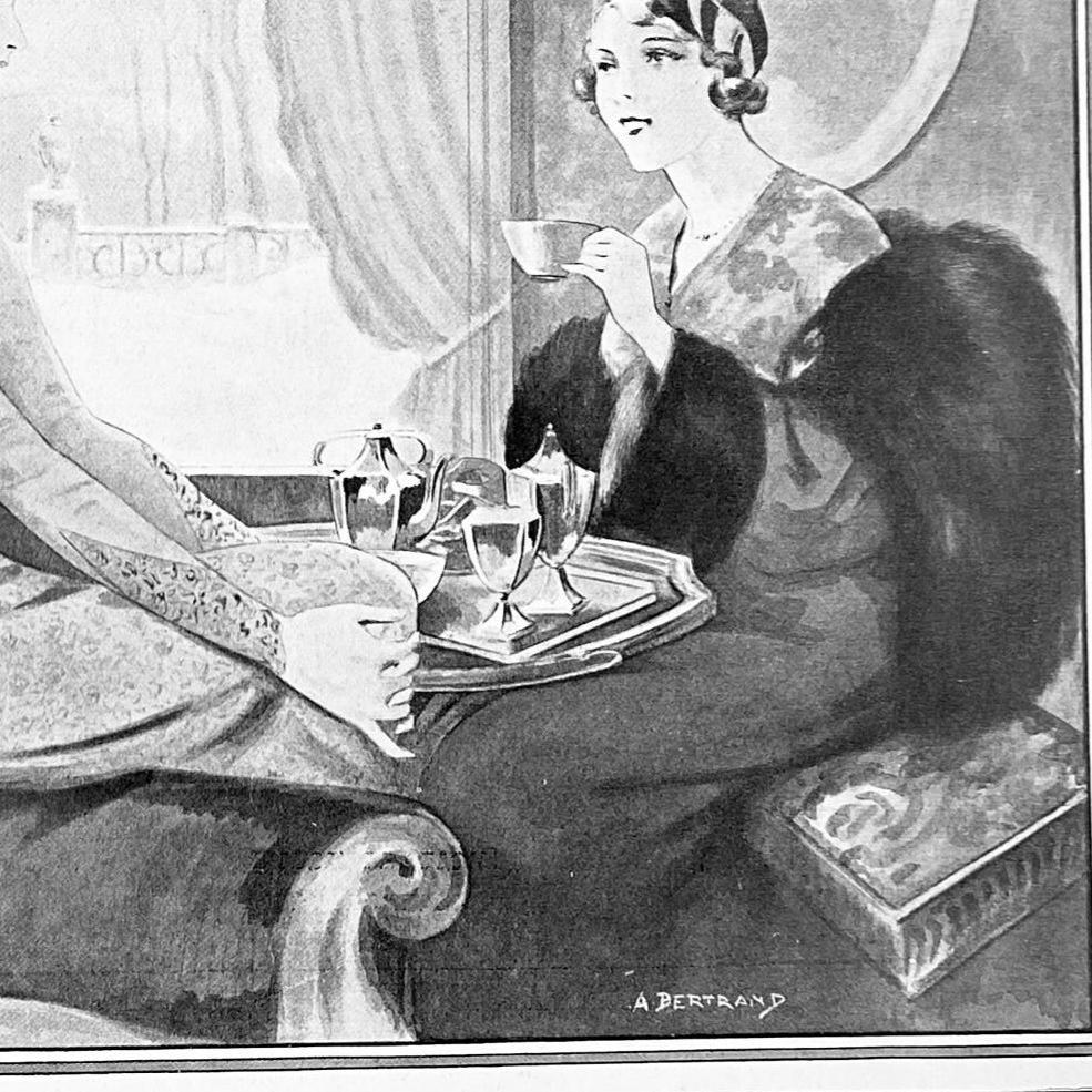 Original French 1930s Vintage Food Phoscao Advertisement Wall Poster