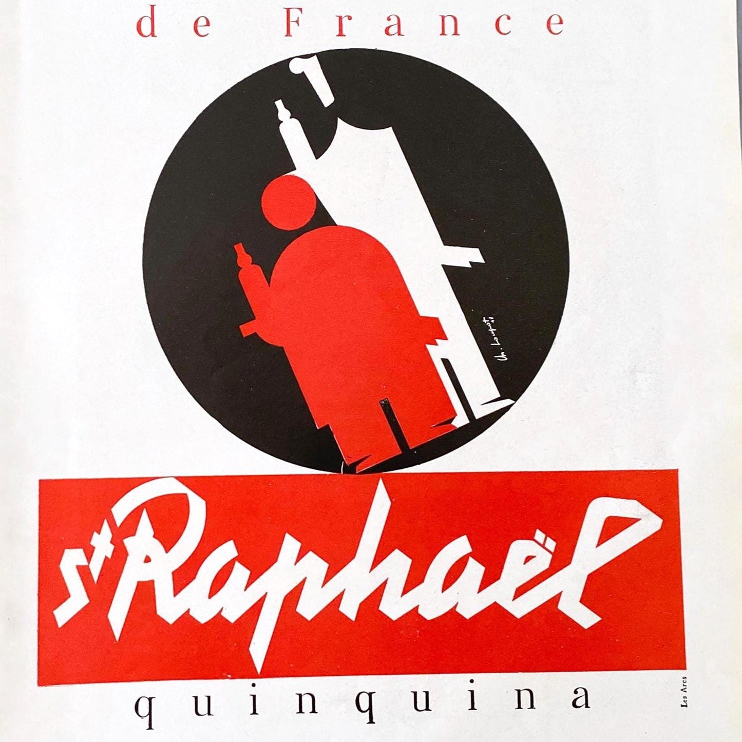 Original 1950s Vintage St Raphael Aperitif Advertisement Wall Art Print from Authentic Magazine