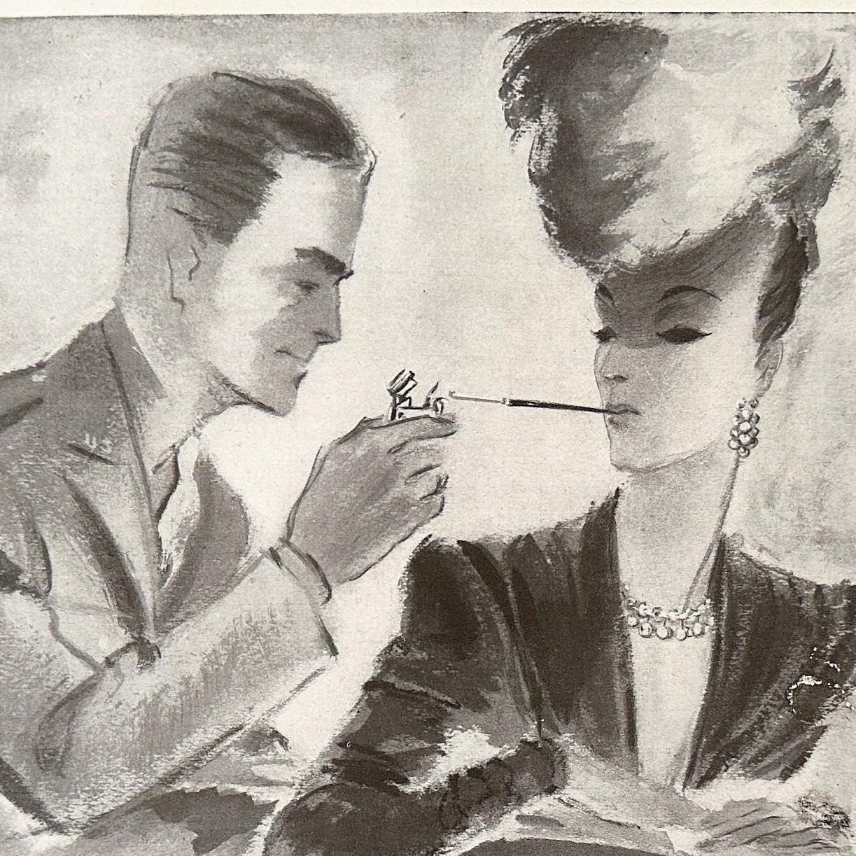 Vintage Boucheron Ad Print: French Retro Magazine Wall Art