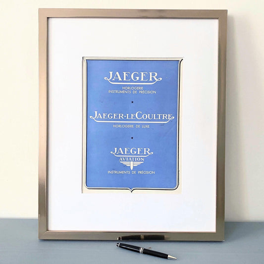 Vintage Jaeger Watch Ad Poster: Rare French Mid-Century Wall Art