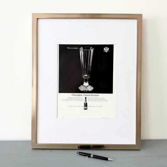 Vintage Mumm Champagne Ad Poster: Rare French Print, Retro Bar Decor