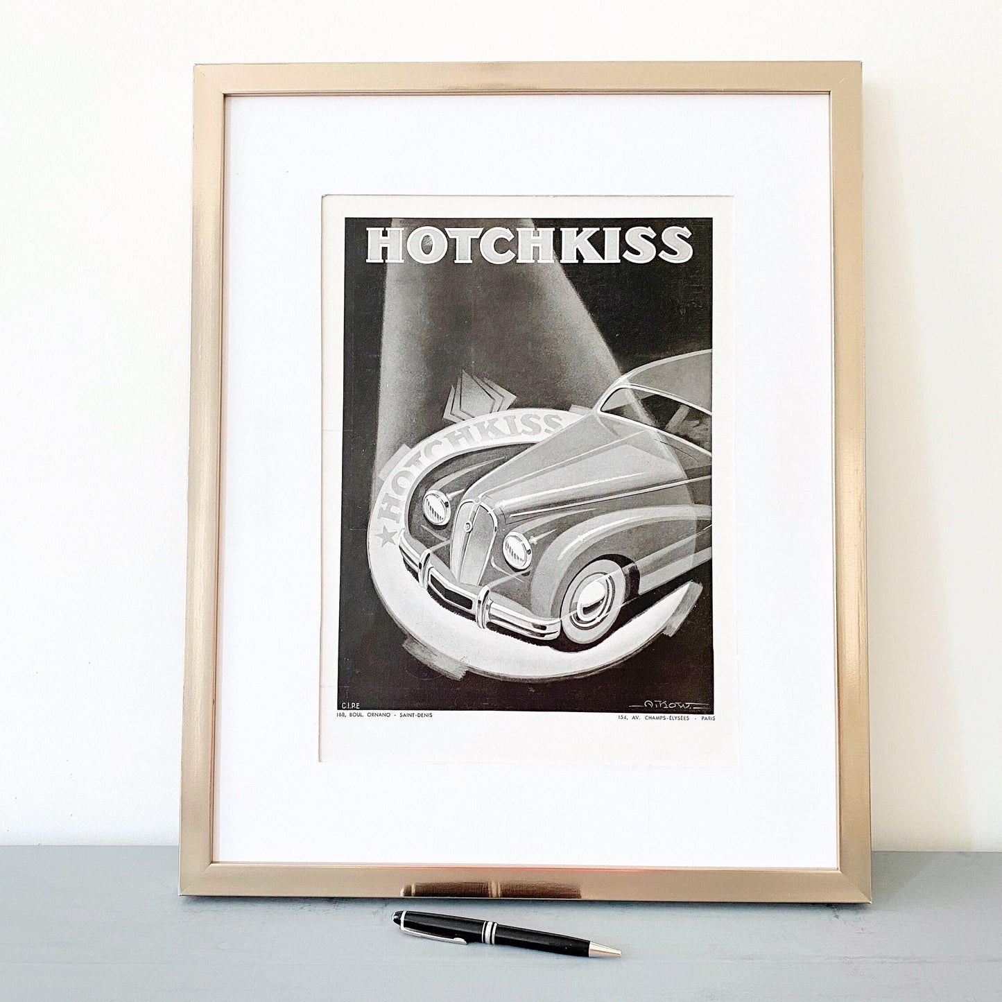 Original 1930s Vintage Classic Car Advertising Print from French Magazine