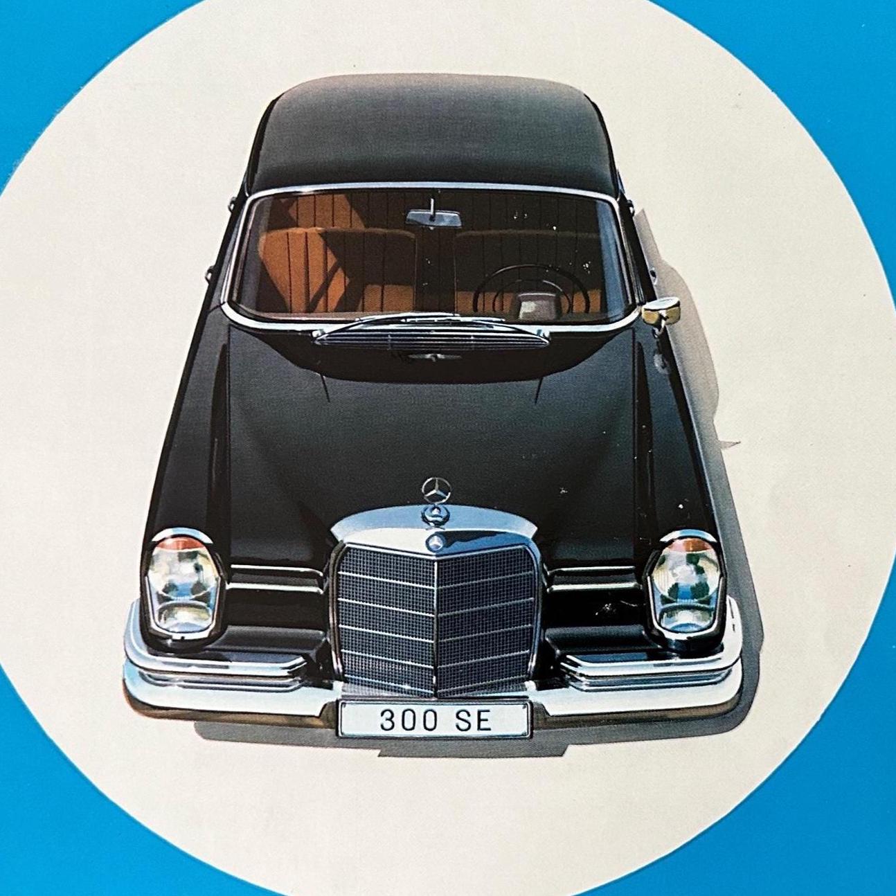 1950s Mercedes Benz 300 SE Ad: Authentic French Magazine Automobile Art