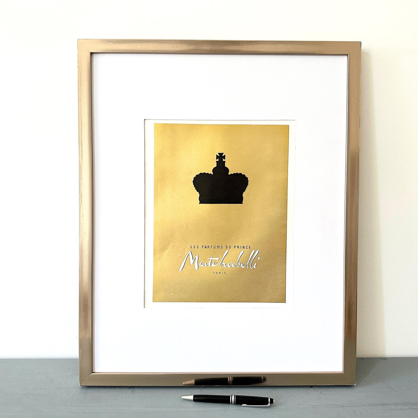 Authentic 1950s French Vintage Perfume Advertisement Print