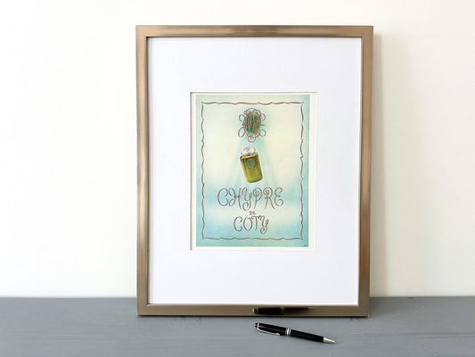 Original 1950s Vintage Coty Chypre Perfume Advertisement Print: Mid-Century Glam Decor